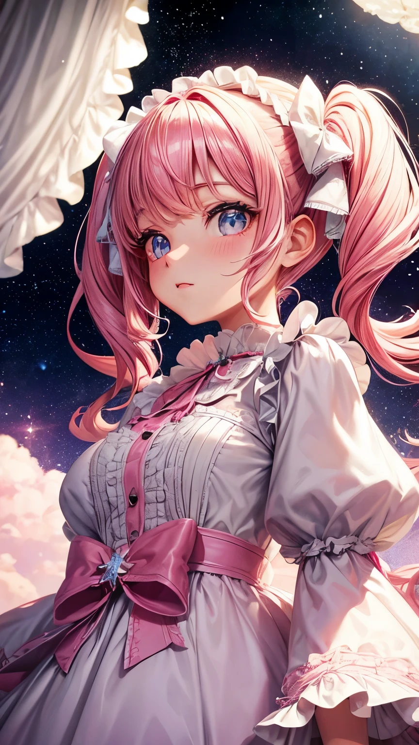 sparkling eyes,stars in my eyes,fluffy clothes,ta fashion,pink twintails,fluffy hair,Dreams are cute