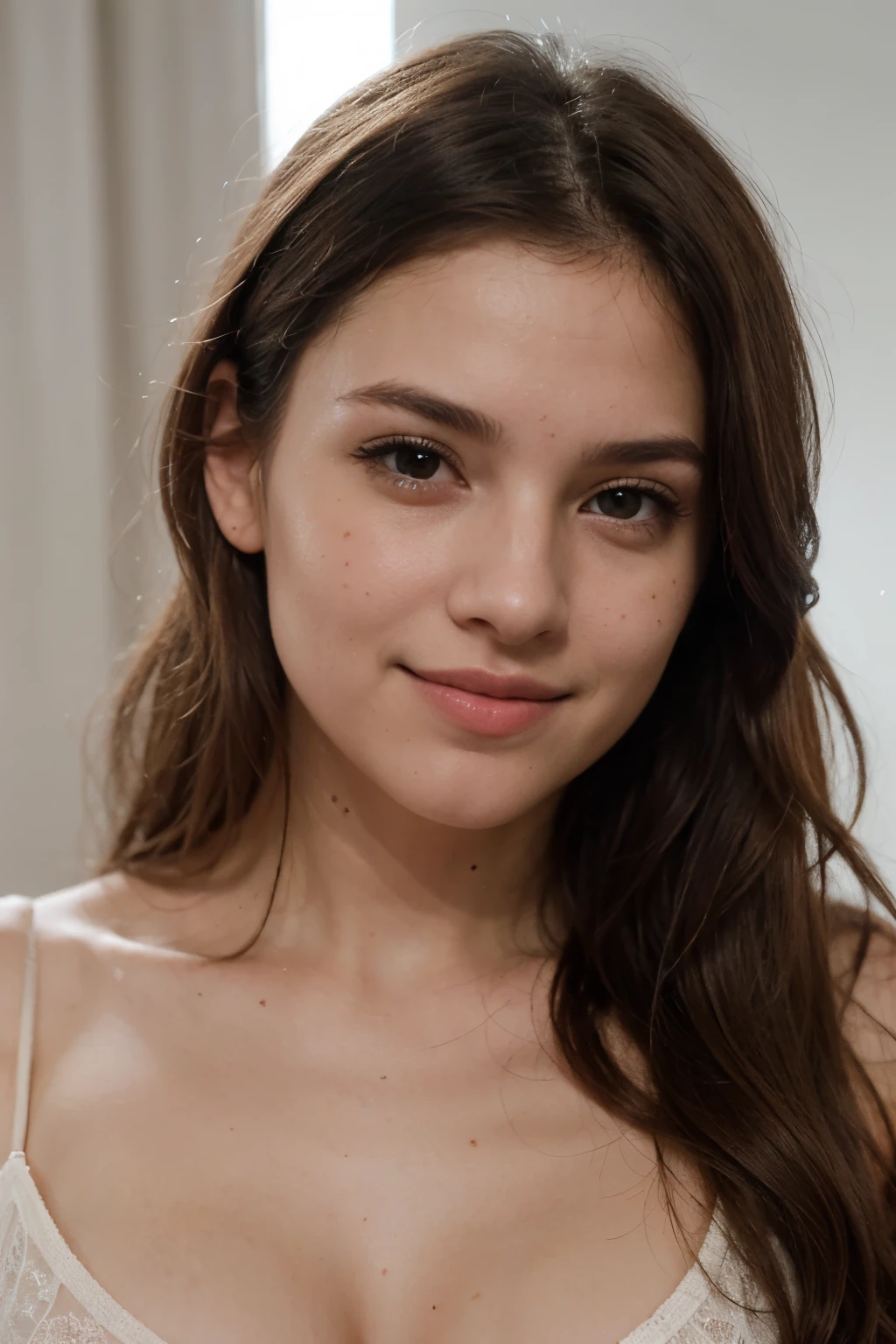 hermosa mujer, 20 year old woman, rubia, piel blanca, color de piel blanca, piel suave, tipo de rostro ALARGADO, foto sea generada alto realismo, with white lighting with a professional DSLR camera Sonyalfa77, foto de frente sonriendo, labios grandes, ojos grandes, nariz small y larga, respingada, 10 pecas
mejor calidad, belleza, small, adolescente, tierna