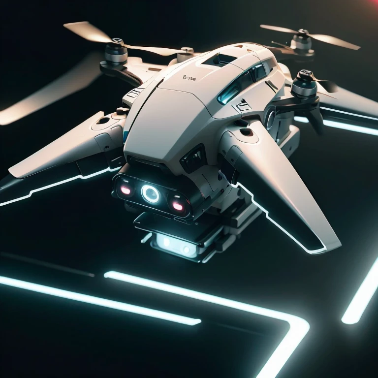 Rescue drone,Refine the model,Exquisite details,close up,多角度的close up,Real light and shadow
