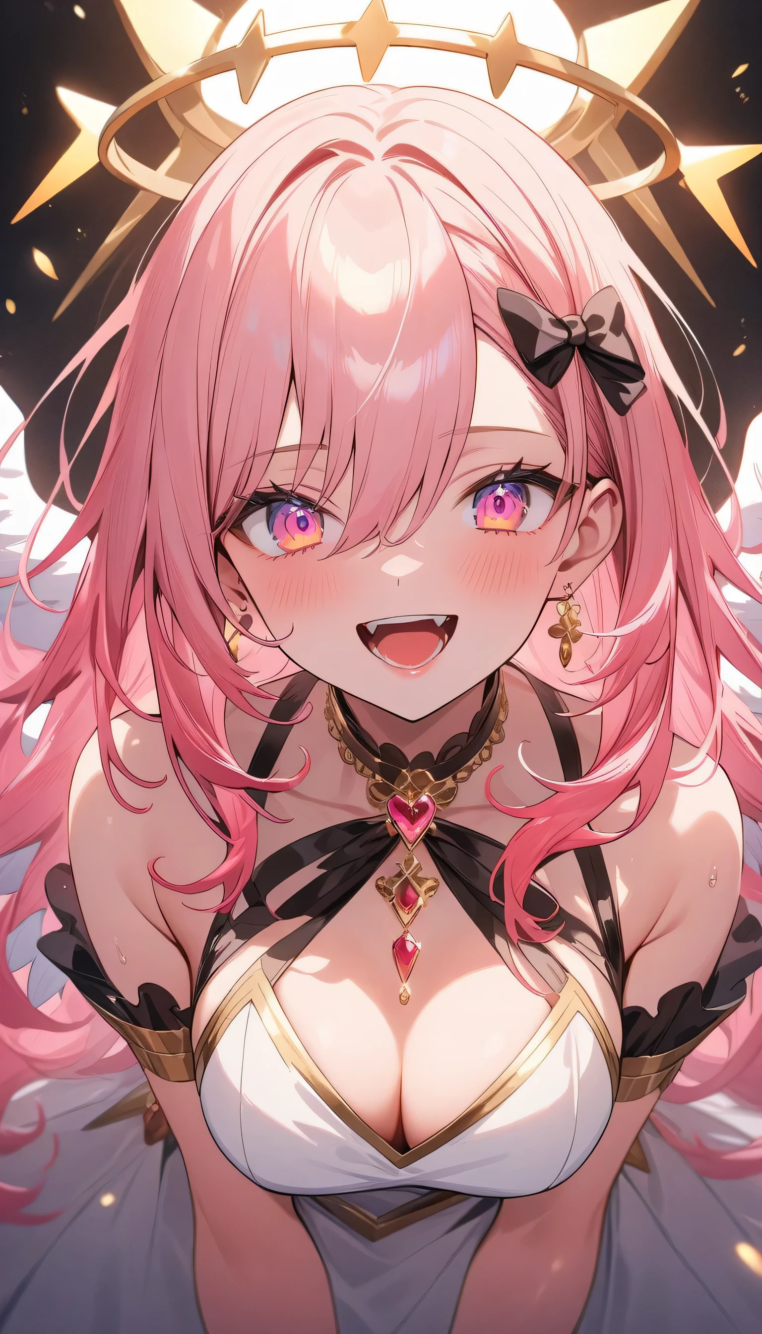 (highest quality、masterpiece、High resolution、detailed)、4K、beautiful anime、(Shining eyes、detailed beautiful face)、no text, Paradise Girl