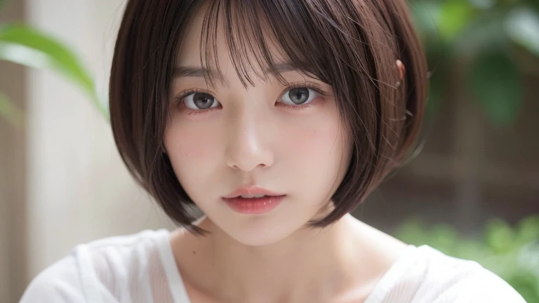 (bob cut hair:1.2),(wearing a blouse:1.2),1 girl,Japanese,21 years old,(small breasts:1.3),(highest quality,masterpiece:1.3,超A high resolution,),(Super detailed,caustics),(Photoreal:1.4,RAW shooting,)ultra-realistic capture,very detailed,High resolution 16K human skin close-up。 natural skin texture、,The pores are、、、、、、、Must be detailed enough to be easily identified。 Skin should look even-toned and healthy。 Use natural light and color, sad expression, look at the camera, perfect dynamic composition, outdoor