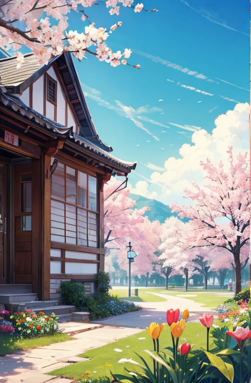 spring盎然,Full of life,spring,Two-dimensional poster
