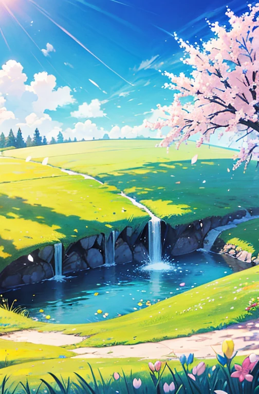 Spring is here,Full of life,Spring Landscape,Two-dimensional poster