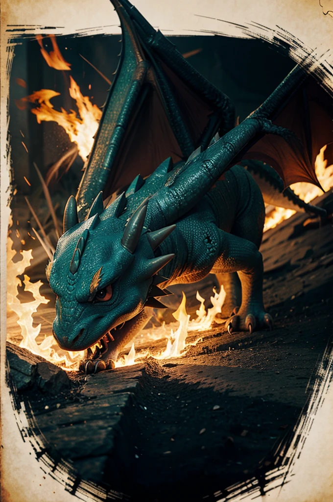 Pokémon dragon poster fire cute