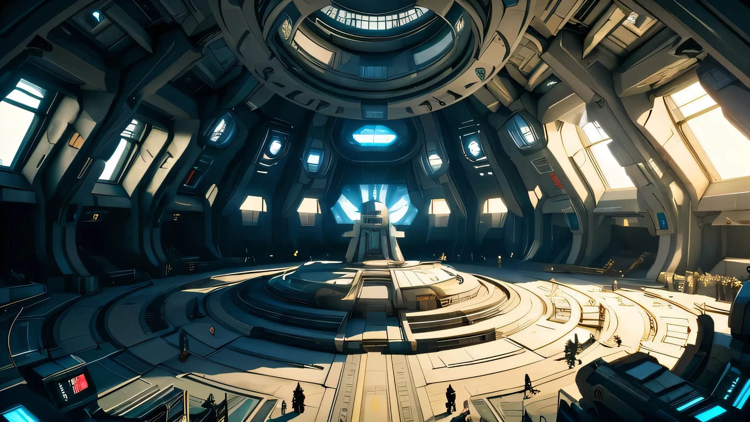 There is a throne，nobody，Symbolizes power，science fiction，Star Wars buildings