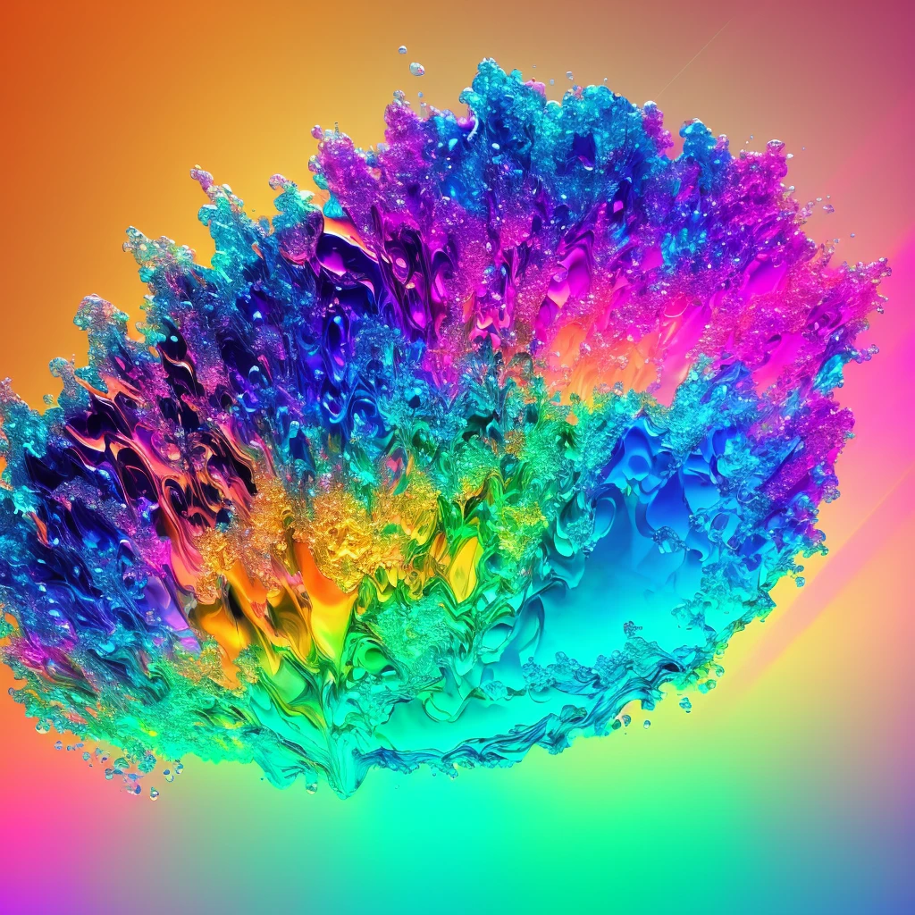 HD wallpapers:Simple,originality,fluids,Gradient,vaporwave,Laser colorful light waveetal refraction,Many fluids bubbles、Colorful Gradient geometric art and other elements,The collision of future elements and retro elements、recombination。Exaggerated artistic expression,concept art, Vaporwave Aesthetic/vaporwave aesthetics/vaporwave aesthetic