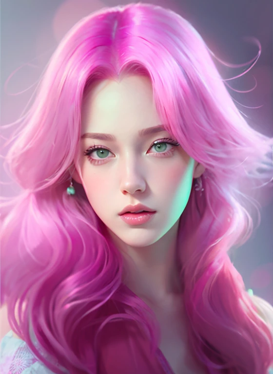 young woman, short shoulder-length pink hair, wide forehead, porcelain skin, pink eyebrows, big emerald green eyes, buttoned nose, full lips, heart-shaped face, slender body, small breasts, red tank top, Sakura Haruno , realistic, realism, details, 3d, well detailed