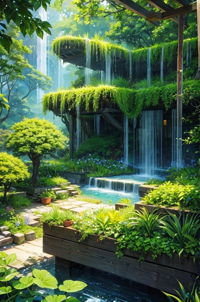 highest quality、lush forest and plants