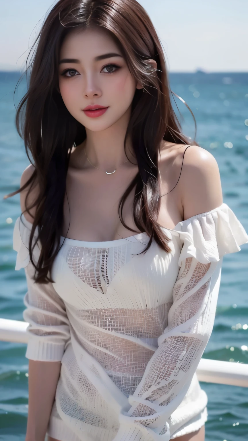 Best Quality, Ultra High Definition, (Photorealistic:1.4),Sunset Light, Korean Women, Detailed Photo, Smiling, Sexy, Black Shirt, Facing Camera, Close-up (Masterpiece: 1.3), (8K, Photorealistic, Best Quality: 1.4), (1girl), Beautiful Face, (Realistic Face),Beautiful Hairstyle, Realistic eyes, beautiful detail eyes, (realistic skin), beautiful skin, (sweater), absurd, attractive, ultra high resolution, ultra realistic, high definition, golden ratio,Good hands、10、high-reaster-piece、highest quality、head:1.3、((Hasselblad photo))、Fine Skin、crisp focus、(Light like a movie)、gentle lighting、Dynamic Ungle、[:(detailed face:1.2):0.2]、The chest is large.、Sweating, skin flow.:1.2、(((In the kitchen))) Erotic smile　Audience view　Colossal　having　sleeveless　Quench the upper arm.　I'm sticking out.　open legs　Nipples are visible.　cleanliness　Large kitchen　bedroom　Wine Glass　　 Negative prompt　Pubic hair can be seen.
Negative Pro, smiling, ((detailed face )), ((detailed beauti vagina)), ((detailed body ((naked)))) , (((The massage central))), (((room master))), Highly detailed face and skin texture, Detailed eyes, Double eyelid,big breasts,masterpiece,super fine eyes,super fine hand,shiny white skin,huge breasts 