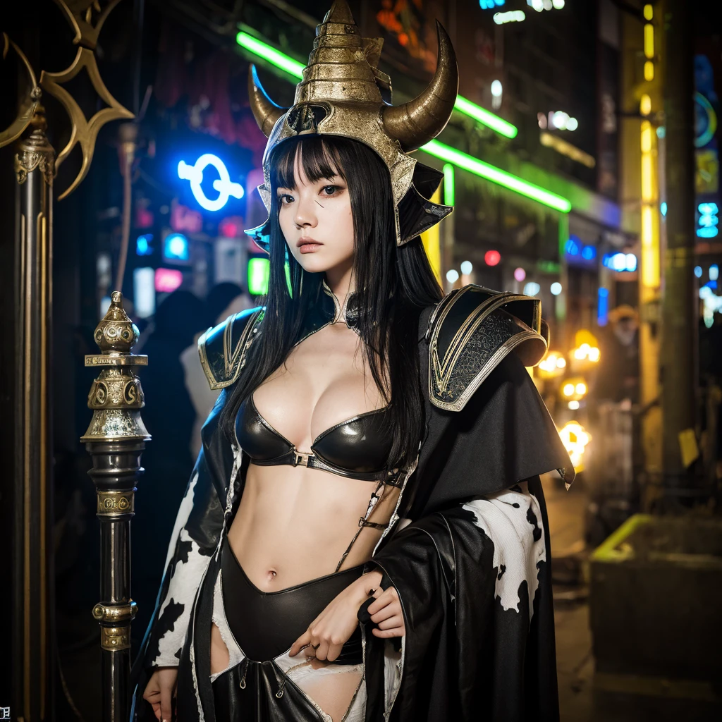 Photo Neon Mutation Cthulhu Priest Grim Knights、Cow god、Body is female