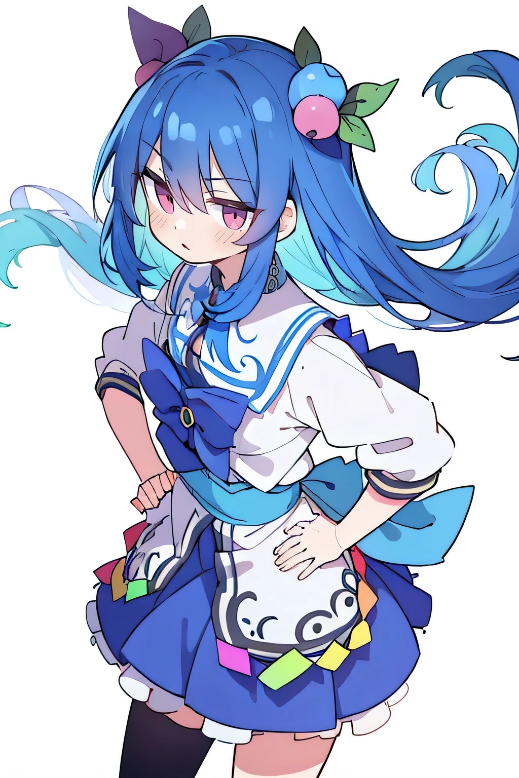 (masterpiece),best quality, expressive eyes, perfect face, 1girl,
Put your hands on your waist,fair, Gorgeous,Japanese cartoons,girl,lola,Hina Angel, blue hair, blue haired, floating clothes,Grab your waist, Grab your waist, hands on hips , hands on hips,sit, sit on ground, Legs on the ground, flat chest