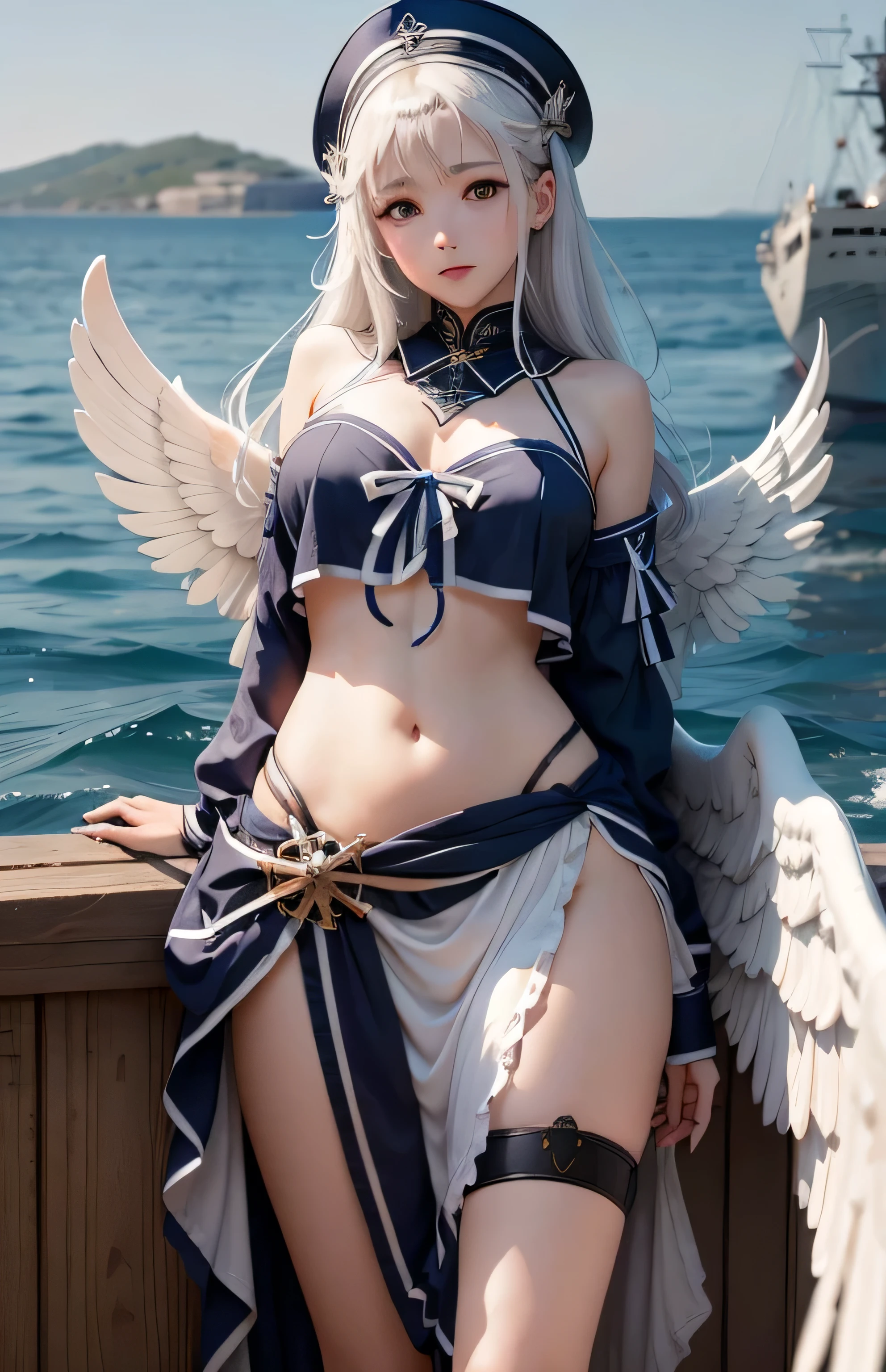 Greek warships、Angel white wings