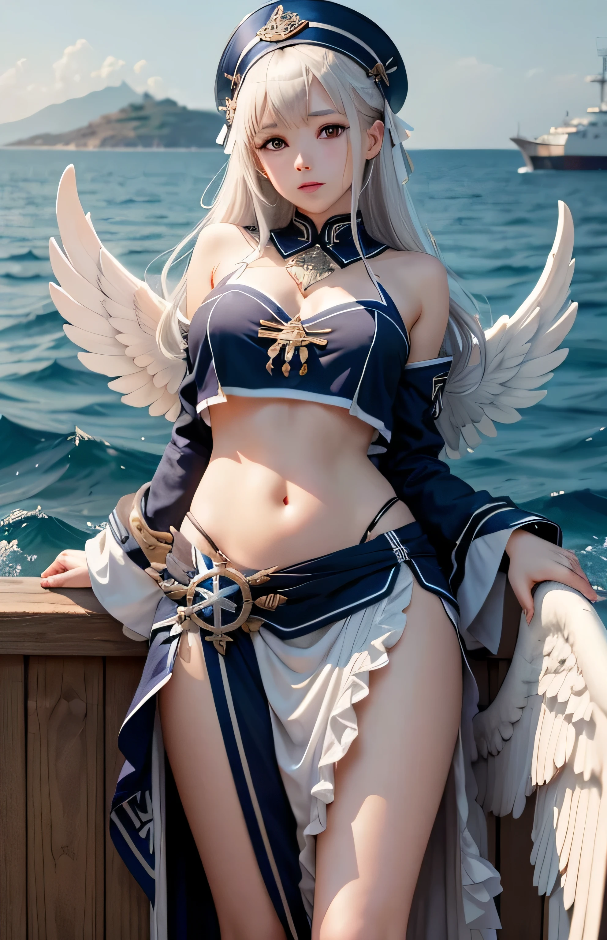 Greek warships、Angel white wings
