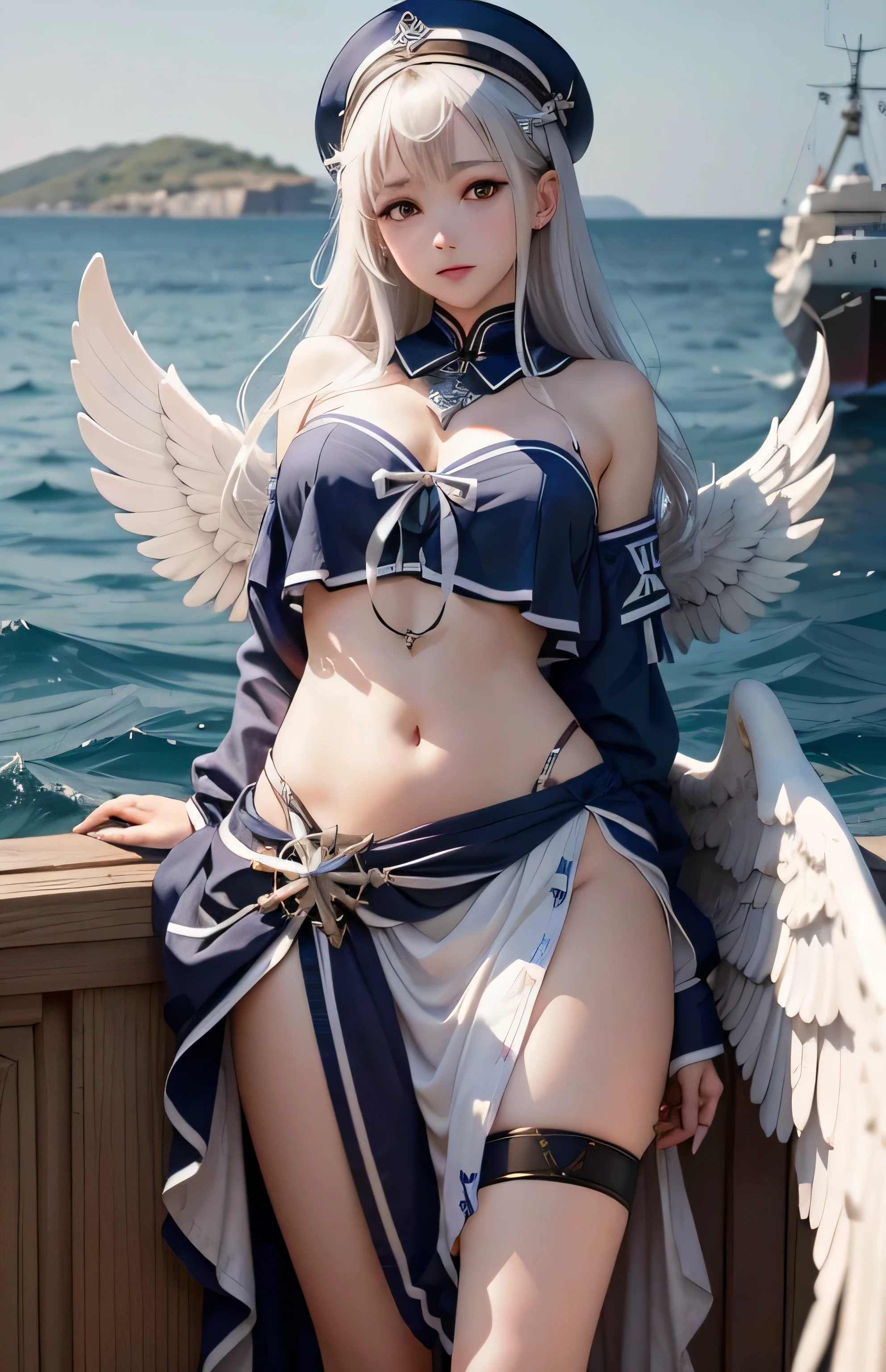 Greek warships、Angel white wings