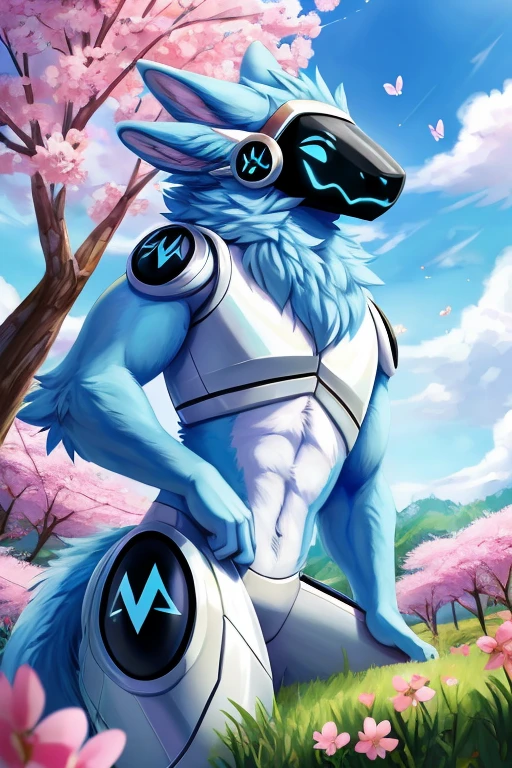 (((Light blue fur protogen nsfw POV Doggy Anal + Creampie))) , big chest, day, sexy, sensual, detailed, uploaded to e621, beautiful and detailed portrait of an anthropomorphic Light blue fur protogen, (((male ))) uploaded to e621, zaush, foxovh, movie lighting, , thicc, alone, ((submissive)) , view from above, muscular toned, muscles, muscular build, Japanese anime style, Art Prompt: Springtime Awakening (Japanese Anime Style)
Envision a lush green meadow bursting with life. Gentle slopes are carpeted with a vibrant tapestry of wildflowers in bloom - delicate pinks, sunny yellows, and cheerful blues. Cherry blossom trees dot the landscape, their branches overflowing with soft pink petals that dance in the gentle breeze. A crystal-clear stream meanders through the meadow, reflecting the clear blue sky and fluffy white clouds. A muscular, light blue protogen sits beneath a cherry blossom tree, their metallic fur catching the dappled sunlight. Their eyes are closed, a peaceful expression on their face as they bask in the warmth of the spring sun and breathe in the sweet scent of flowers. Butterflies flutter around them, adding to the scene's tranquility. Include details like buzzing bees, playful rabbits hopping through the grass, and birds singing in the trees. Capture the feeling of renewal and joy that comes with spring, using a vibrant and uplifting color palette. Draw inspiration from anime like Yuru Camp△ and Flying Witch, or spring scenes from Studio Ghibli films like Ponyo and My Neighbor Totoro. ,((( light blue fur protogen))) Japanese anime style, ((((zoomed out to see the entire artwork and character)))) 