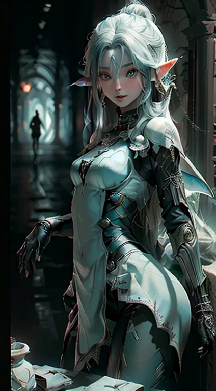 ((Best quality)), ((masterpiece)), (detailed:1.4),((Elf)), 3D, an image of a beautiful cyberpunk female,HDR (High Dynamic Range),Ray Tracing,NVIDIA RTX,Super-Resolution,Unreal 5,Subsurface scattering,PBR Texturing,Post-processing,Anisotropic Filtering,Depth-of-field,Maximum clarity and sharpness,Multi-layered textures,Albedo and Specular maps,Surface shading,Accurate simulation of light-material interaction,Perfect proportions,Octane Render,Two-tone lighting,Wide aperture,Low ISO,White balance,Rule of thirds,8K RAW, Pixie Wings