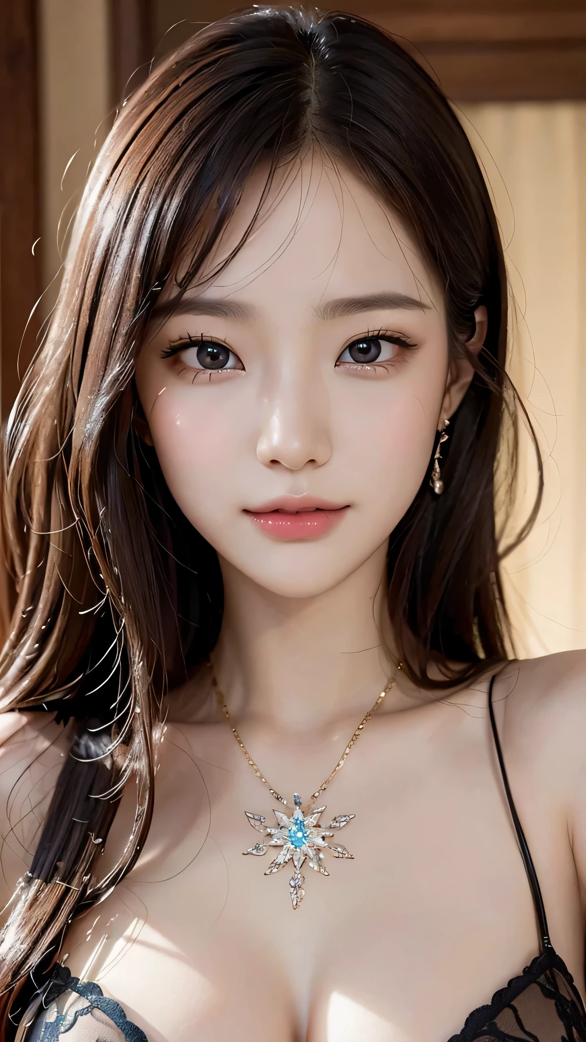 (masterpiece:1.4), (8K, realistic, Raw photo, highest quality: 1.4), Japanese, (1 girl), beautiful face, (realistic face:1.4), (High-definition hair:1.3), beautiful hairstyle, realistic eyes, detailed and beautiful eyes, (realistic skin:1.3), beautiful skin, Charm, ultra high resolution, surreal, very detailed, golden ratio, (detailed face:1.4), (Realistic medium breasts:1.4), (No bra:1.4), perky_nipple,