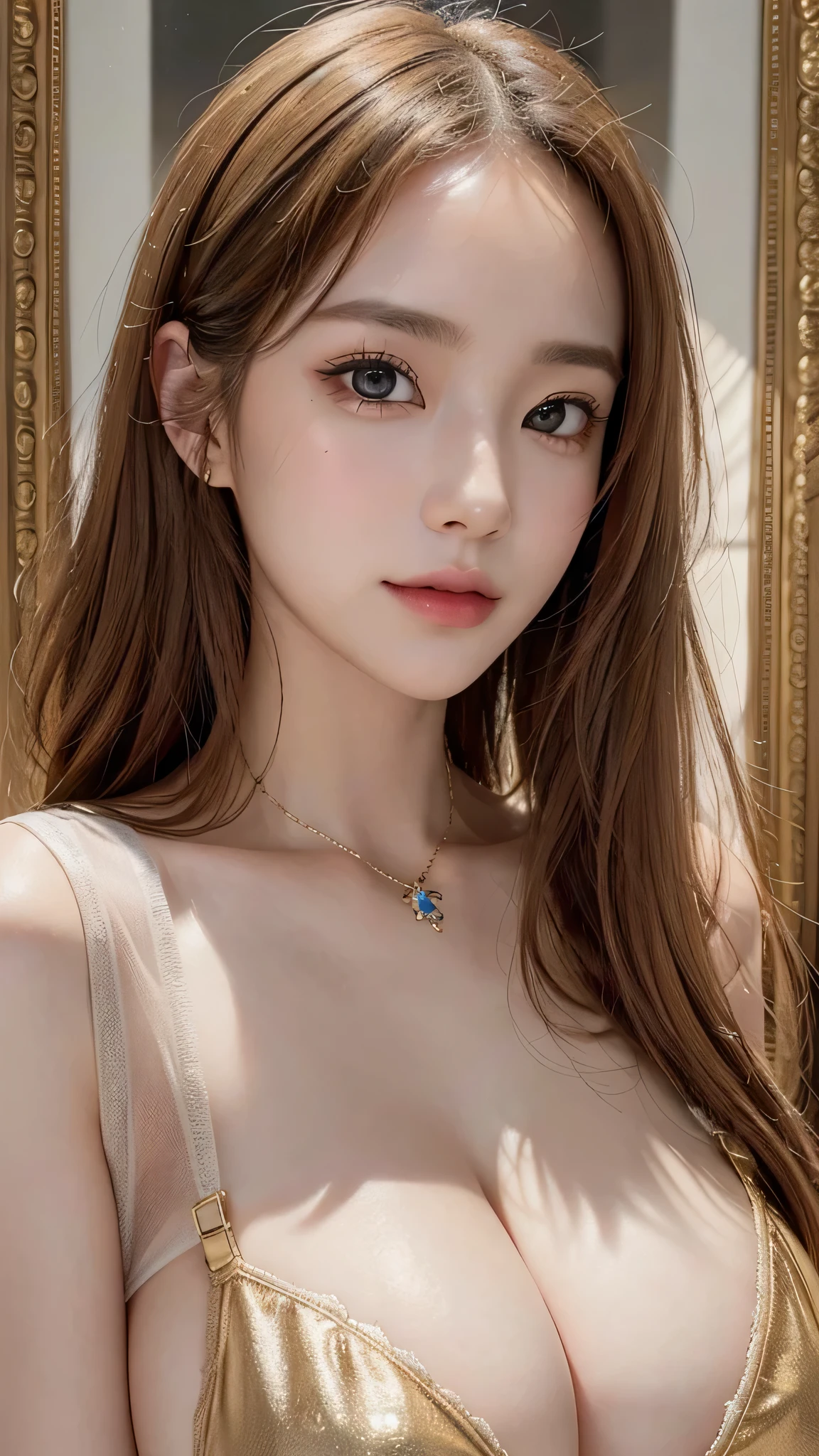 (masterpiece:1.4), (8K, realistic, Raw photo, highest quality: 1.4), Japanese, (1 girl), beautiful face, (realistic face:1.4), (High-definition hair:1.3), beautiful hairstyle, realistic eyes, detailed and beautiful eyes, (realistic skin:1.3), beautiful skin, Charm, ultra high resolution, surreal, very detailed, golden ratio, (detailed face:1.4), (Realistic medium breasts:1.4), (No bra:1.4), perky_nipple,