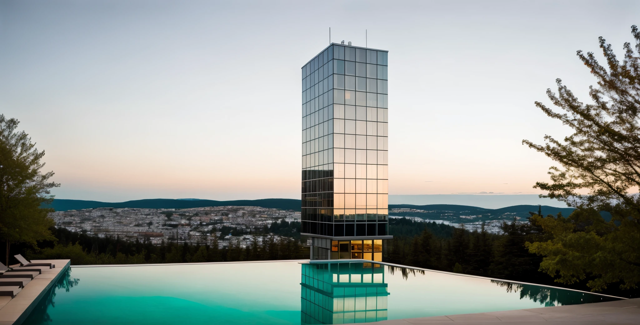 exterior of highrise hotel building, contemporary style, inspired of Norman Forster, glass with steel frame facade, 5 stars hotel design, beautiful landscape, stone pavement,cars, RAW photo, 8k uhd, dslr, soft lighting, high quality, film grain, Fujifilm XT3,masterpiece,