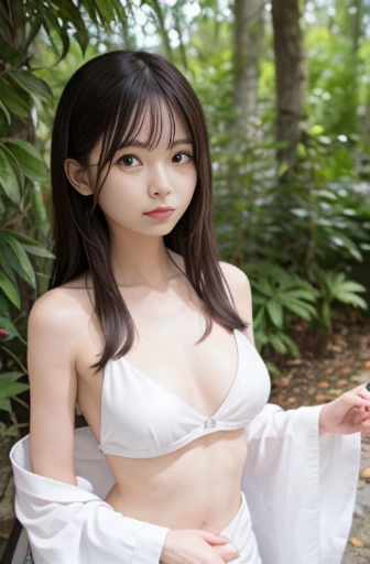 best quality, detailed, beautiful, insanely detailed, absurdres,perfect anatomy, Japanese woman,black hair,27 years old, (slender), (small breasts best quality), nsfw,large size red bra,(oversized breast cup:1.3), white skirt, birds-eye view