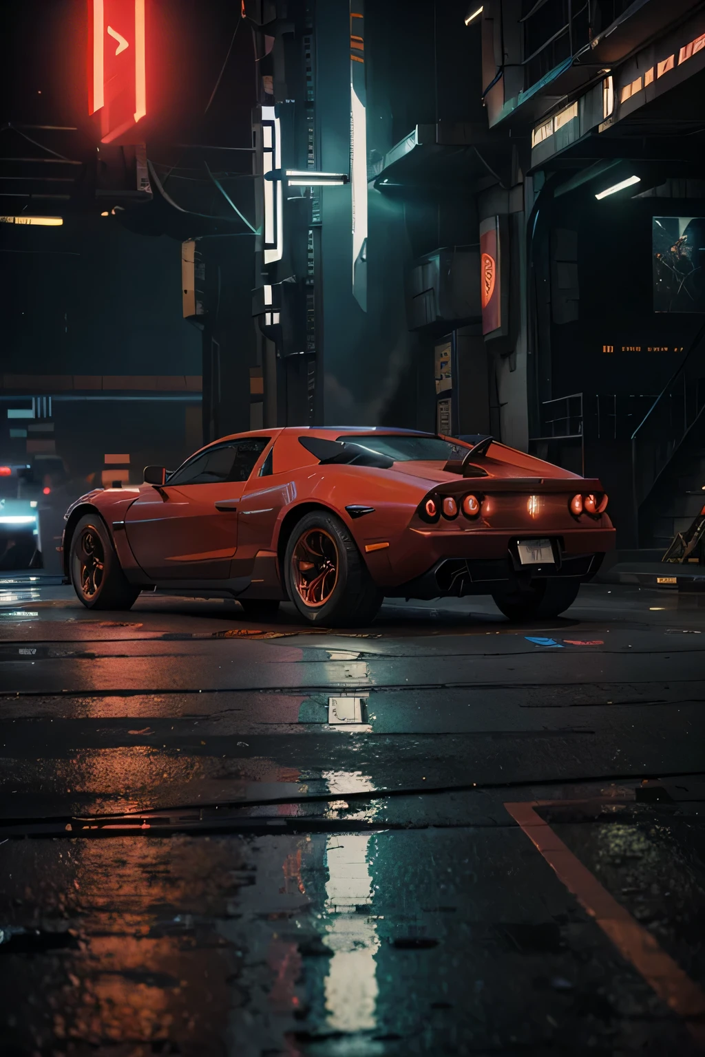 +Photorealistic illustration of a Supersonic Car, Color Red, futuristic style, electric., (((arcane style))), League of Legends style, game modelling, ((cyberpunk style)), Hi-Tech city, mechanical enhancement, (high-tech fantasy), robotics, 3d game, blade runner 2049, (watercolour style), blending of colours, soft gradient, John Singer Sargent, Edward Hopper, (((highly dynamic))), big movements,