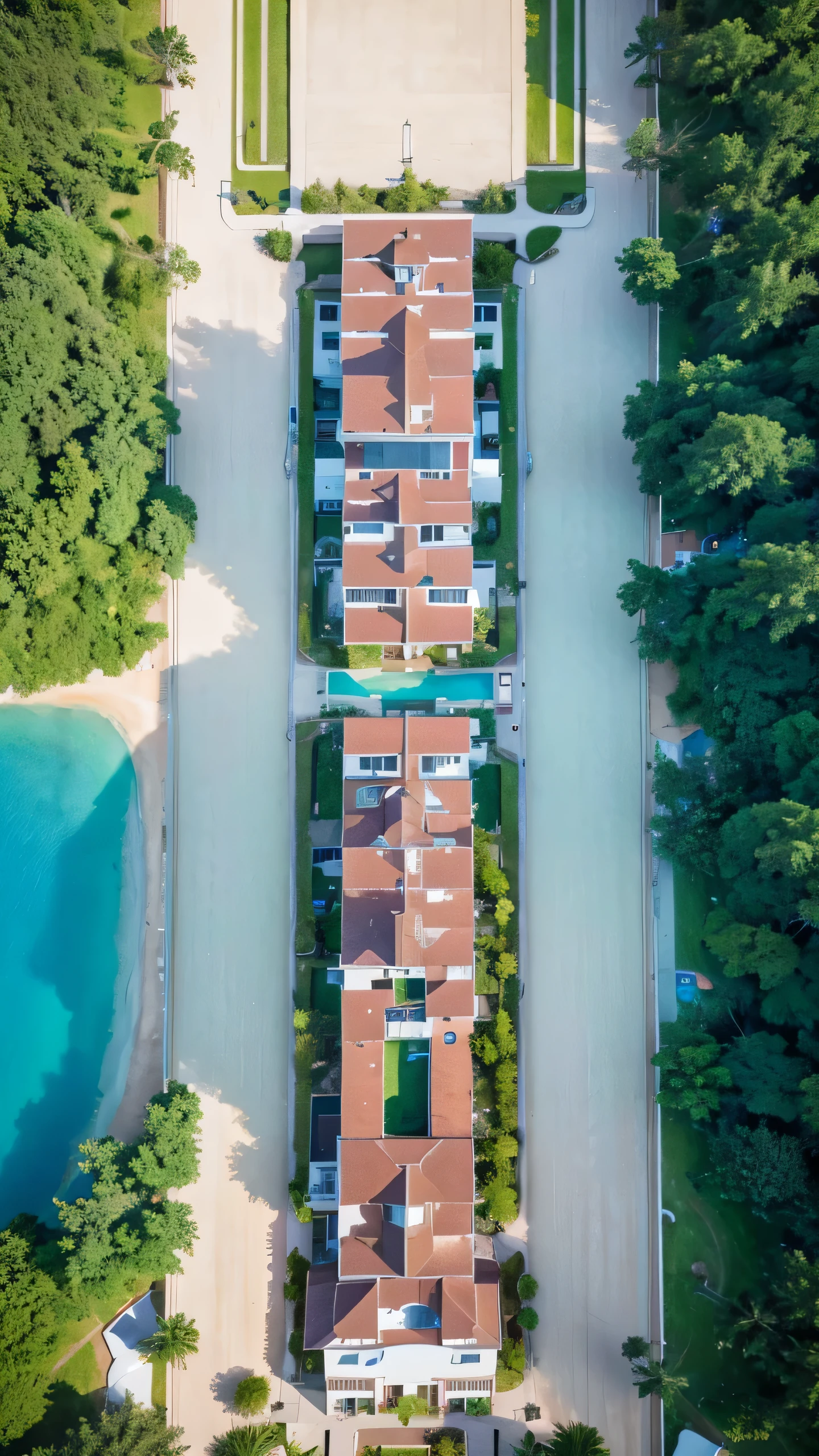 Highest image quality,drone photography,resort