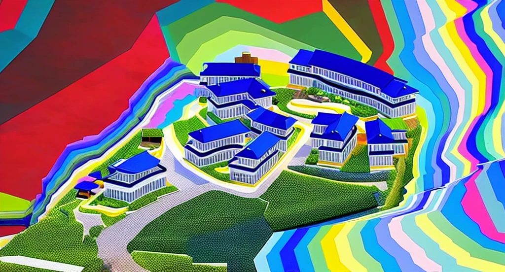 (masterpiece, best quality:1.2), KTHOUSE Morden - Japan roof, morden house, slope roof