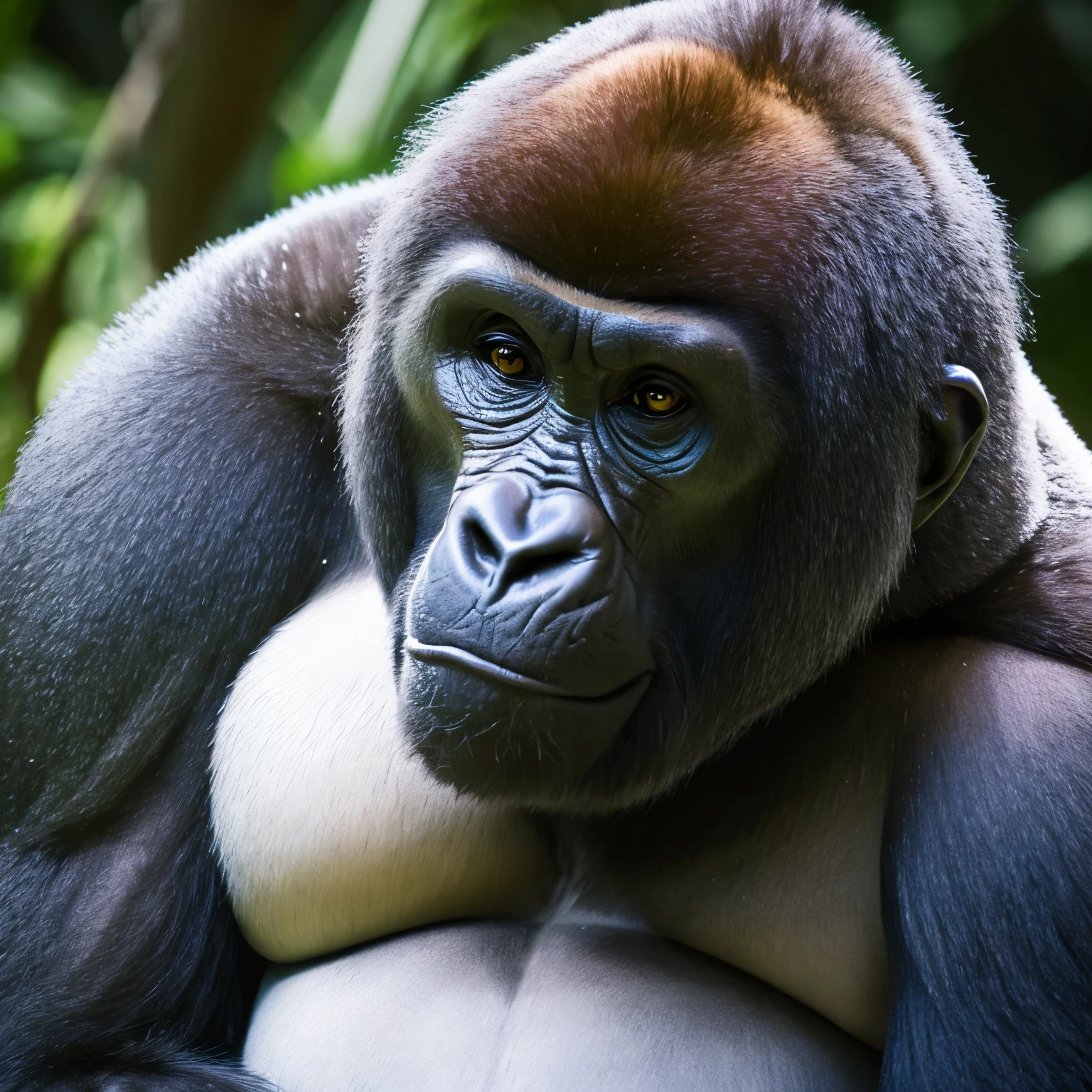 Big breasted gorilla