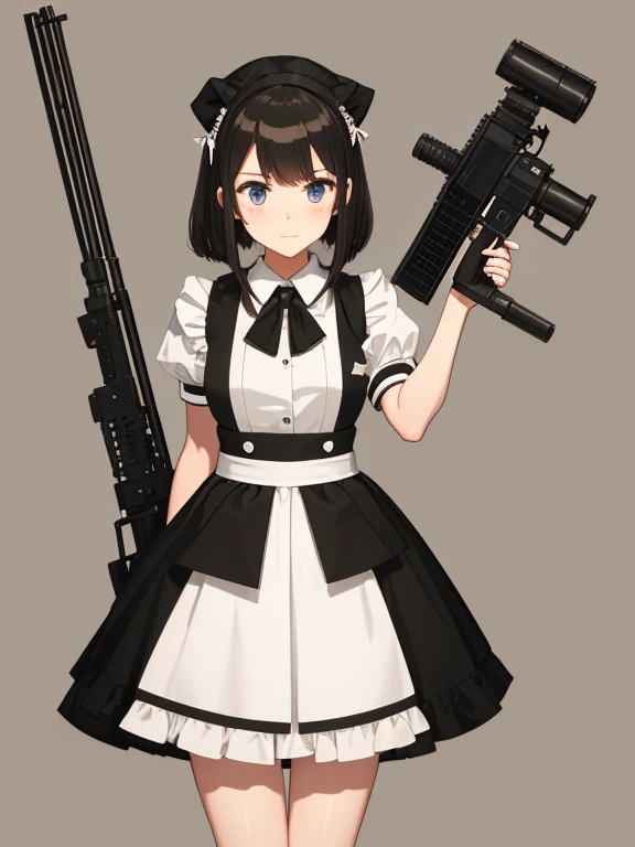 girl Maid clothes Anti-tank rifles rocket launcher Assault rifle Beam rifle hand gun