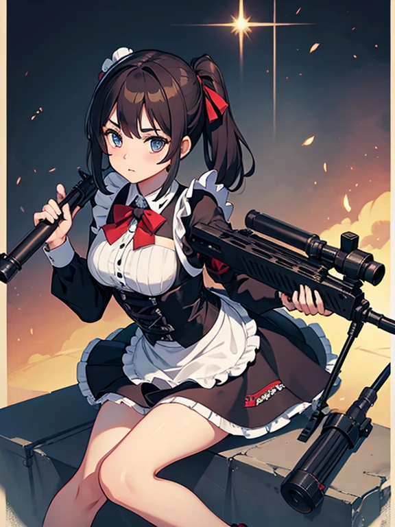 girl Maid clothes Anti-tank rifles rocket launcher Assault rifle Beam rifle hand gun