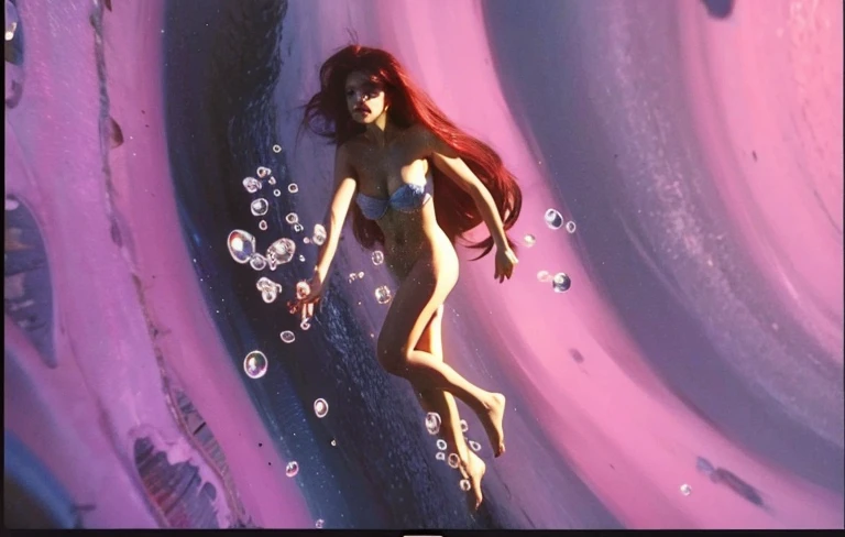 Ariel naked underwater drowning