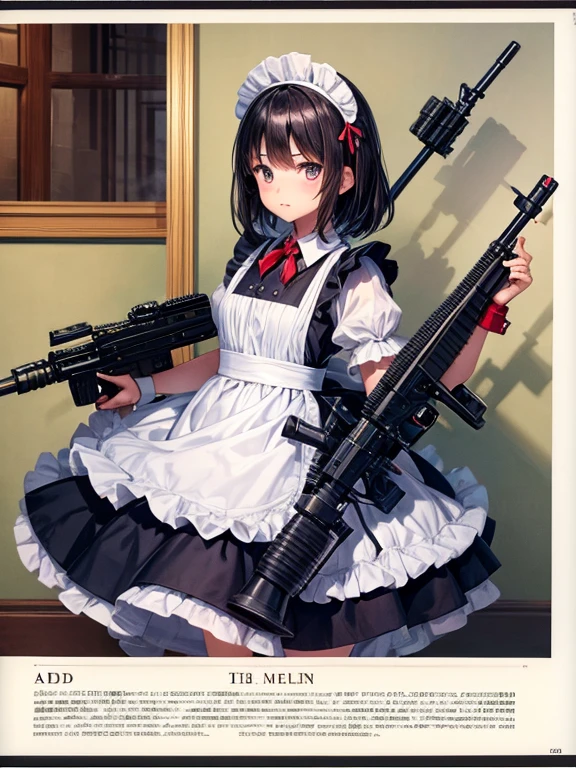 girl Maid clothes Anti-tank rifles rocket launcher Assault rifle Beam rifle hand gun