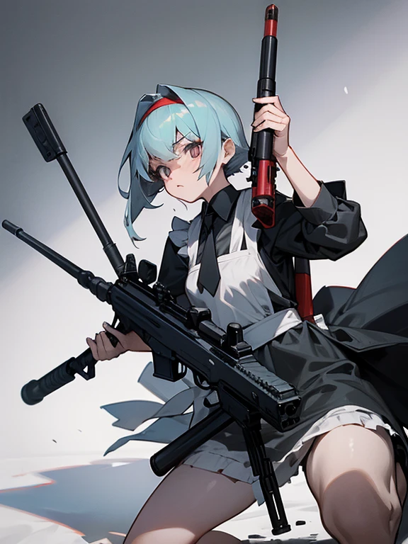 girl Maid clothes Anti-tank rifles rocket launcher Assault rifle Beam rifle hand gun