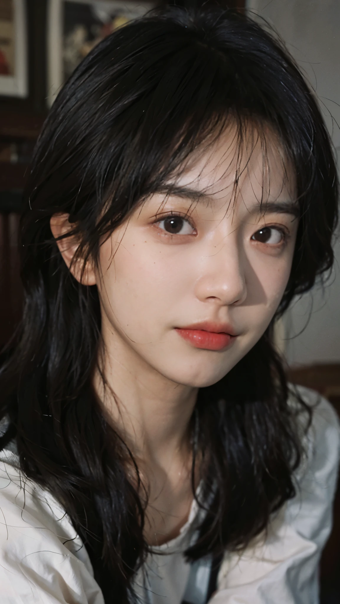 8K,highest quality, masterpiece, ultra high resolution, (realistic:1.4), Raw photo, (real skin texture:1.3), (film grain:1.3),1 girl,Beautifully detailed eyes and face,masterpiece, highest quality,