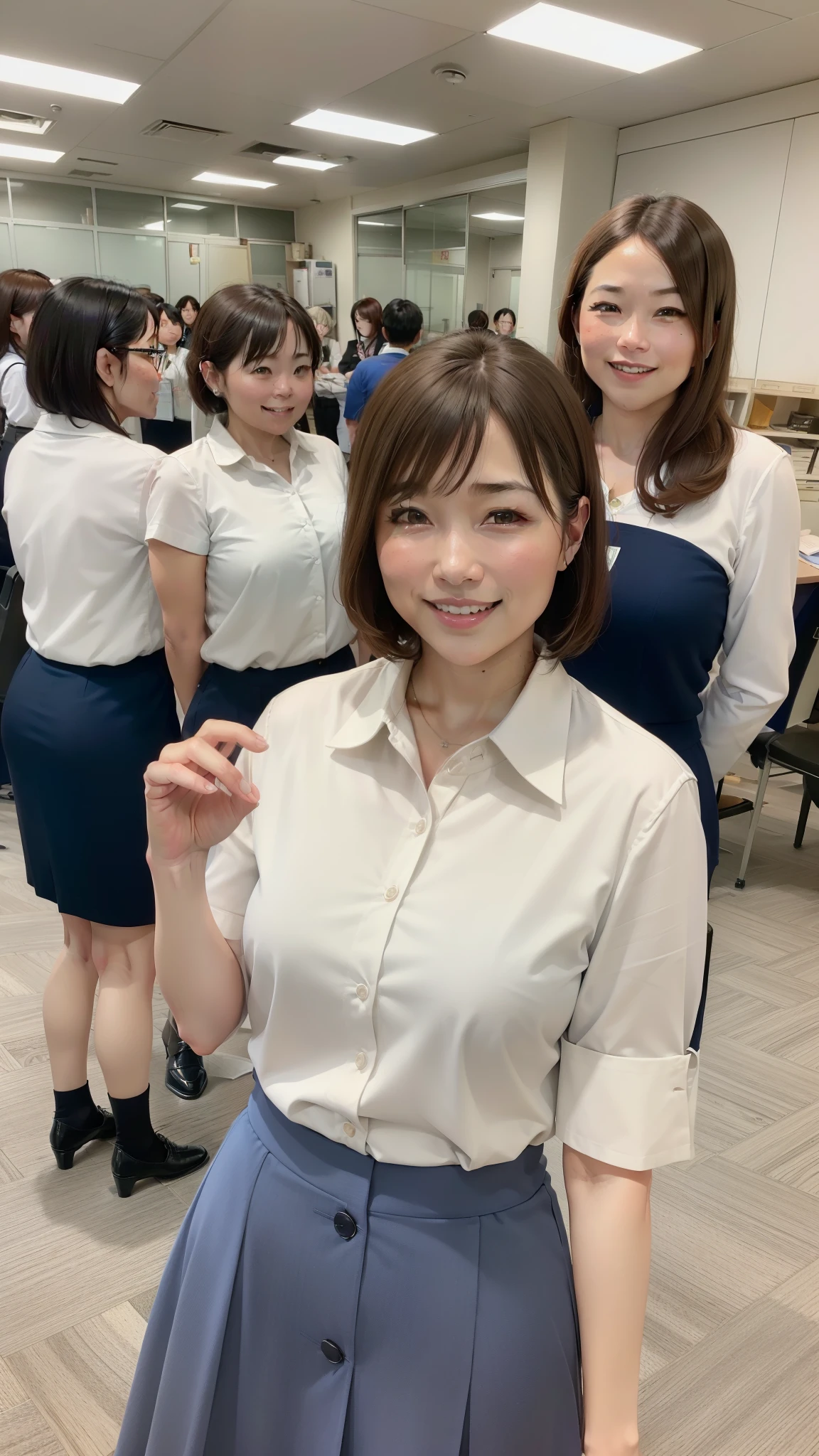 Close up portrait of smiling woman in work clothes in front of truck, Japan model, young sensual gravure idol, young cute gravure idol, realistic young gravure idol, realistic sensual gravure idol, young gravure idol, sophisticated gravure idol, Yoshitomo Nara, young skinny gravure idol, beautiful asian girl,