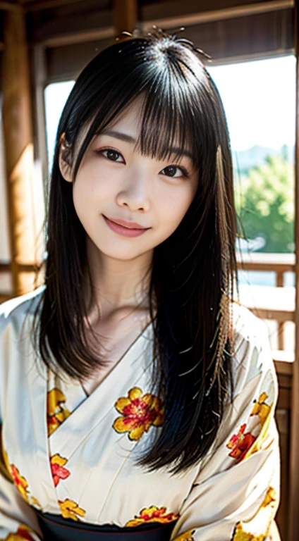 Very cute face like a 16-year-old idol、like々A 20-year-old woman with a cute face、Gentle and cute、A kind smile、(((Japan's traditional yukata)))、(Japanese festivals)、(((Full body portrait)))、((Her chest is exposed))、(Detailed and careful depiction)、RAW Photos、Genuine、High resolution
