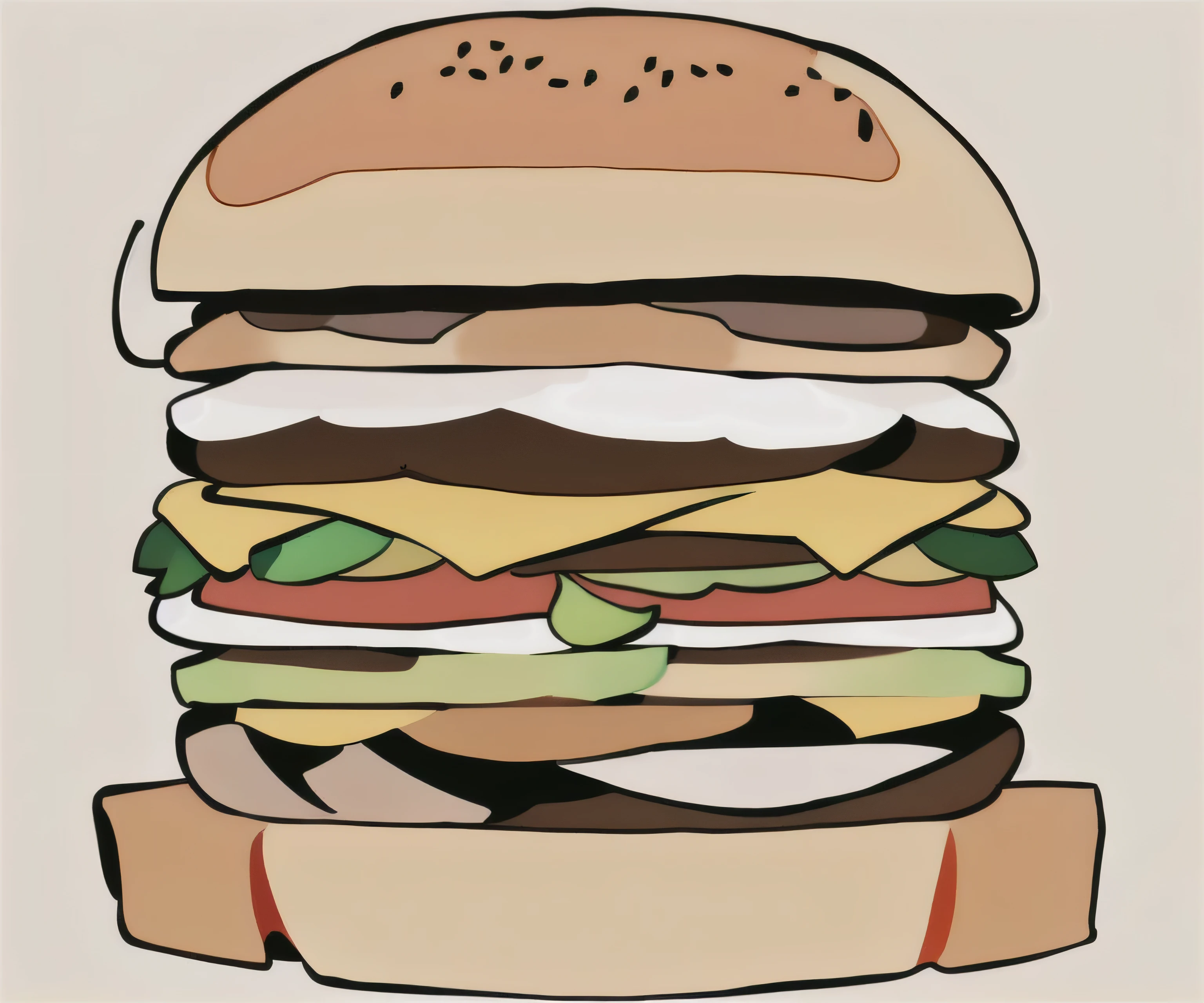 Complete sandwich with realism and print quality a bane with the name of a store (burger Rost )of hamburger Which person eating
