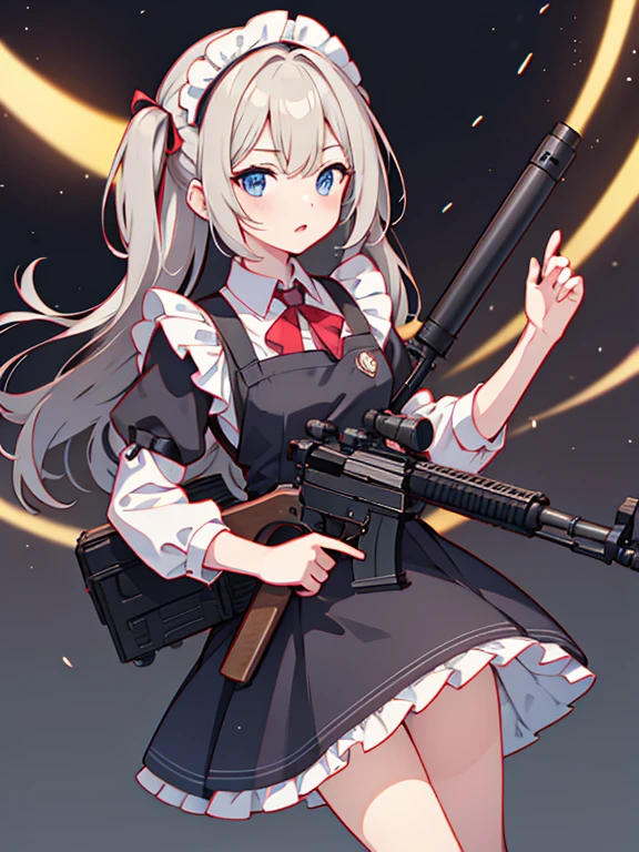 girl Maid clothes Anti-tank rifles rocket launcher Assault rifle Beam rifle hand gun