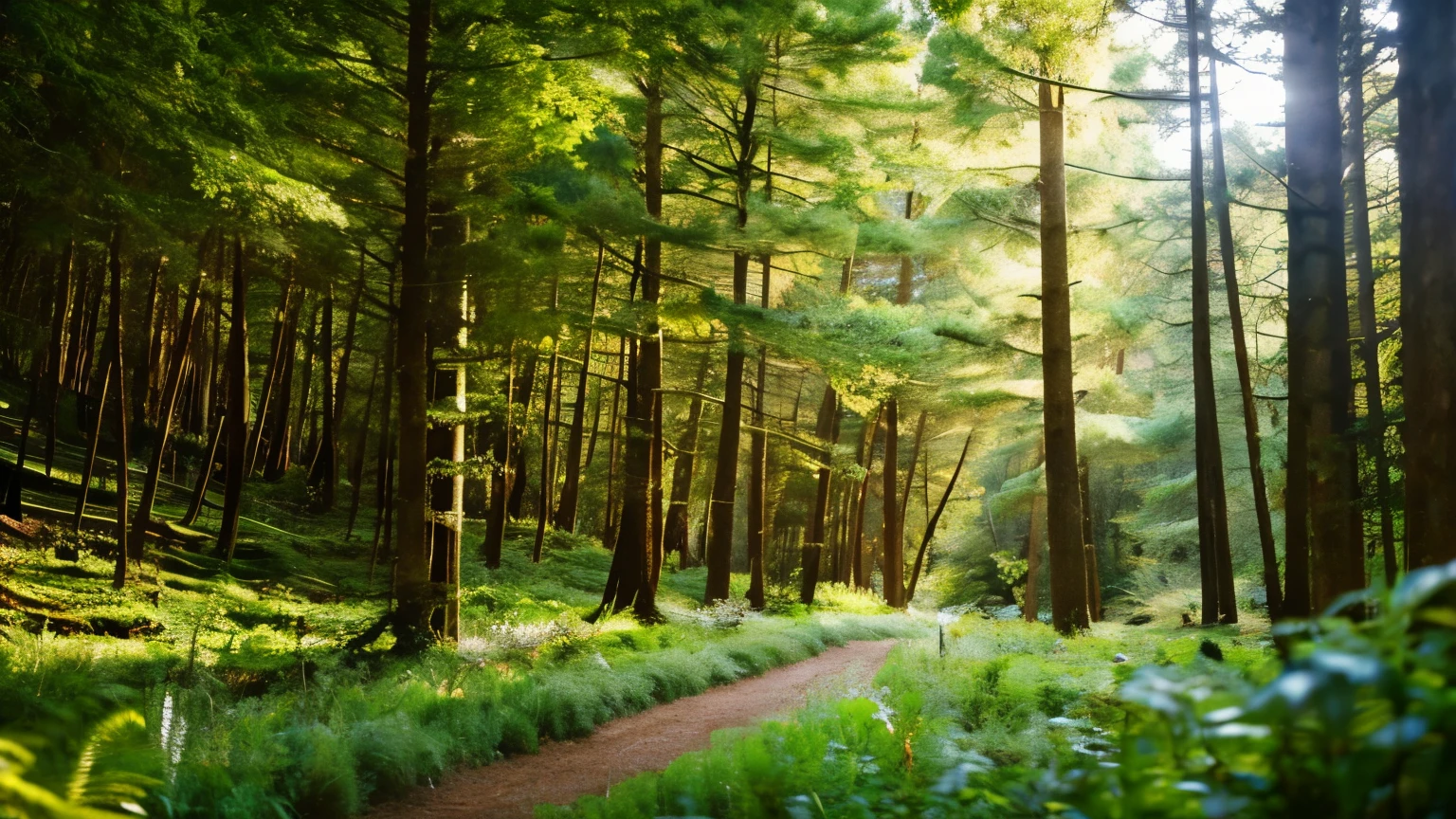 Beautiful natural forest scenery、