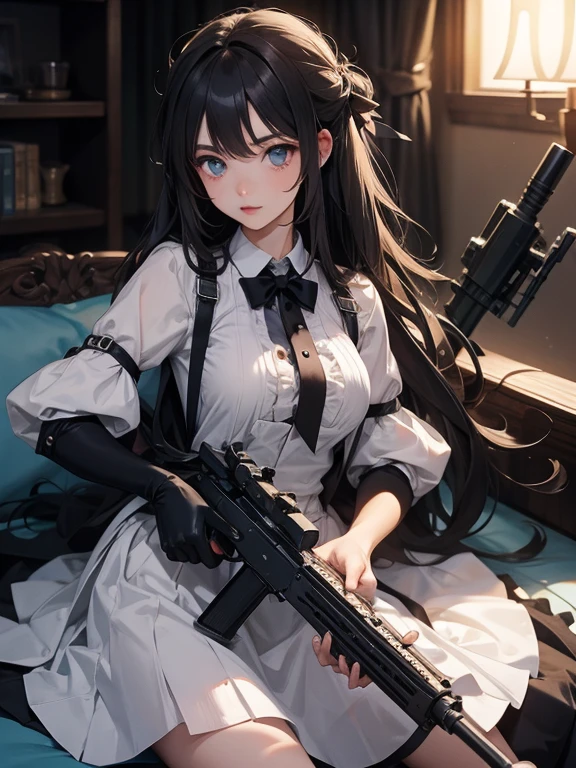 girl Maid clothes Anti-tank rifles rocket launcher Assault rifle Beam rifle hand gun