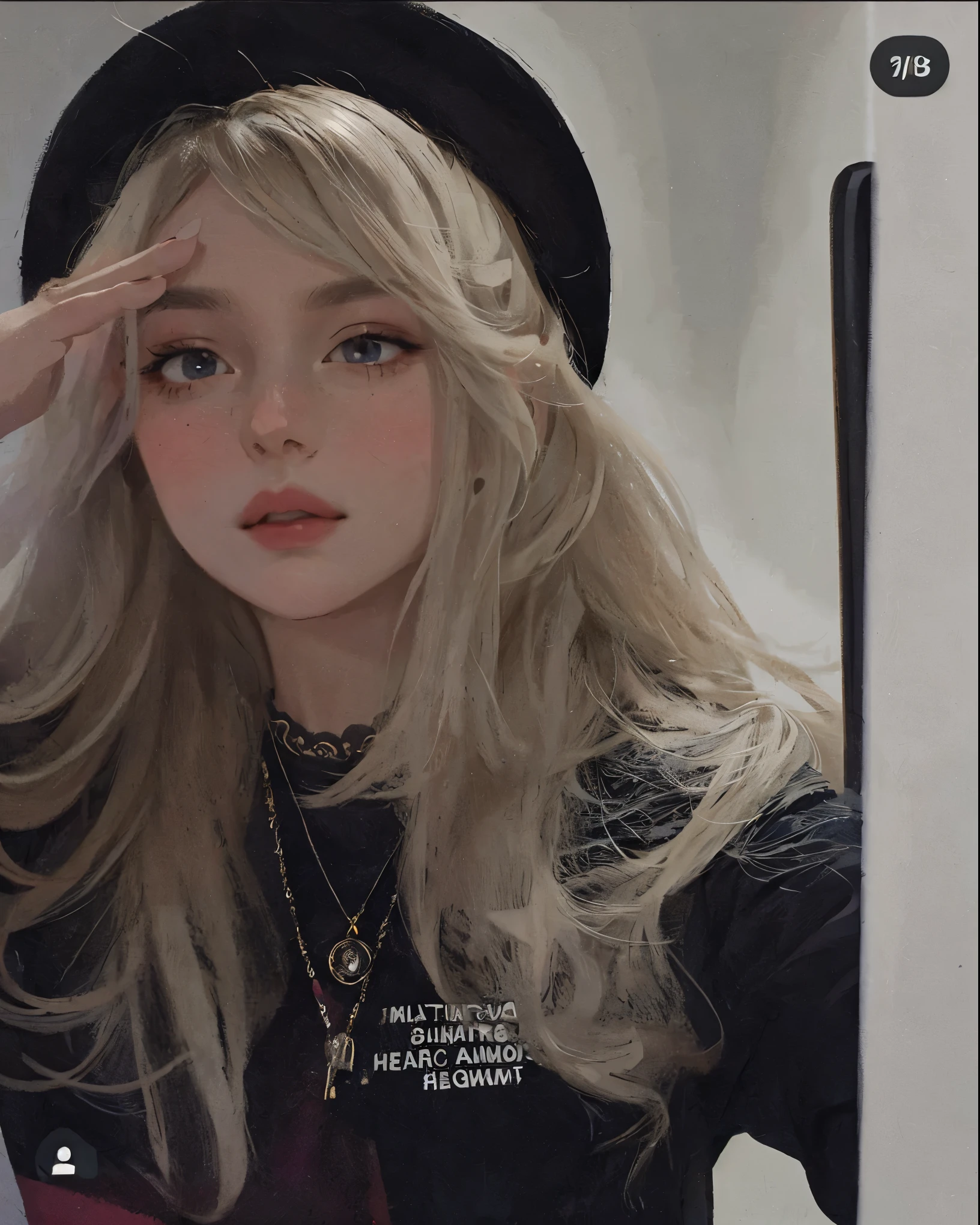 (masterpiece:1.2, best quality), (real picture, intricate details), 1lady, solo, upper body, casual, long hair, minimal makeup, natural fabrics, close-up face, coquette, e-girl