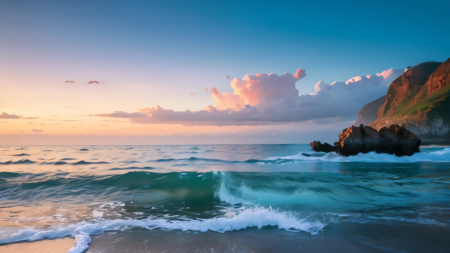 Beautiful natural seascape