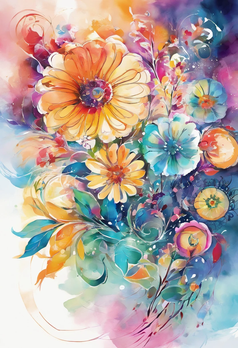 Field with beautiful flowers (close-up cleavage), meditate, Zazen, A meditative (Chinese landscape painting), (ink and watercolor painting), (8k wallpaper), (Light and Shadow Effect), rendering by octane, White balance design, Extremely detailed image representation, Wide angles, depth of fields, masterpiece, realistic, beautifully portrayed, a detailed, accurate, Masterpieces, masterpiece”