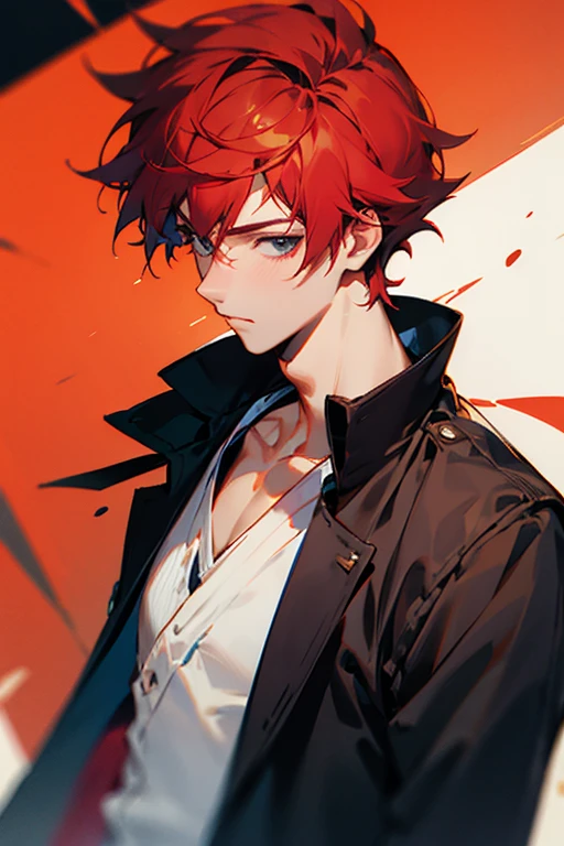 Red-haired boy pretty