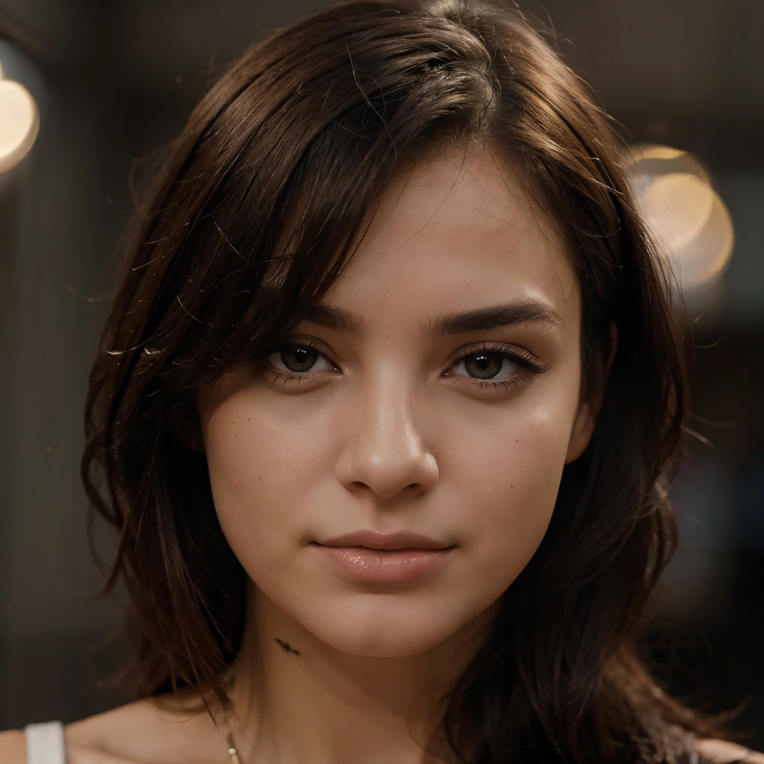 best quality,highres,ultra-detailed,realistic:1.37,portrait,detailed face,expressive eyes,smooth skin,shiny hair,soft lighting,subtle background colors,professional,color contrast,high-key lighting,subtle bokeh,artistic composition,subtle texture,studio lighting