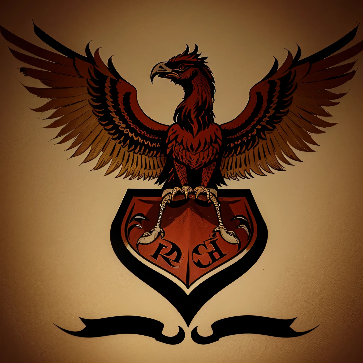 Logotipo de una pagina que se llama huellas de un fenix