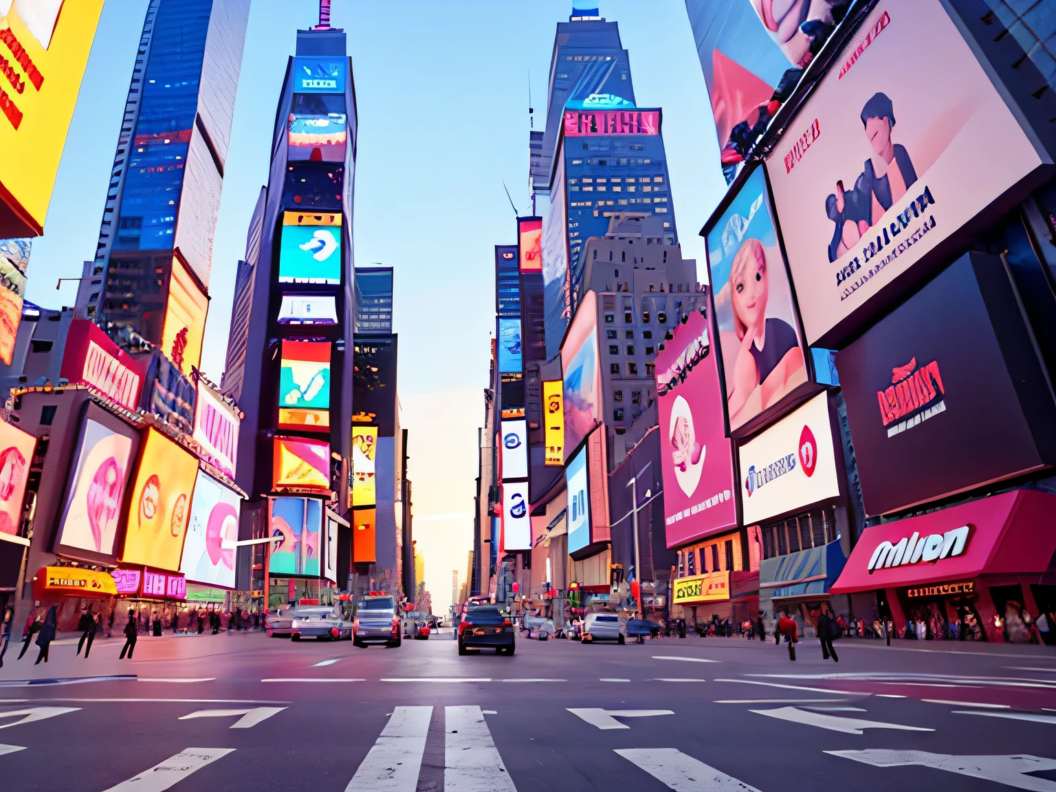 times square nyc in daylight