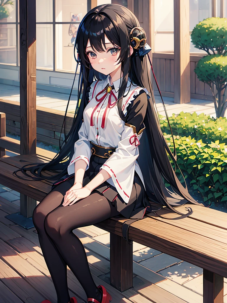 anime girl with long black hair sitting on a wooden bench, seductive anime girl, attractive anime girl, anime style 4 k, anime girl, beautiful anime girl, an anime girl, pretty anime girl, cute anime girl, anime moe artstyle, anime girls, (anime girl), young anime girl, high quality anime artstyle, beautiful alluring anime teen