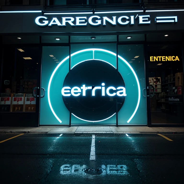 A logo of a store called Electronica García&#39;s 