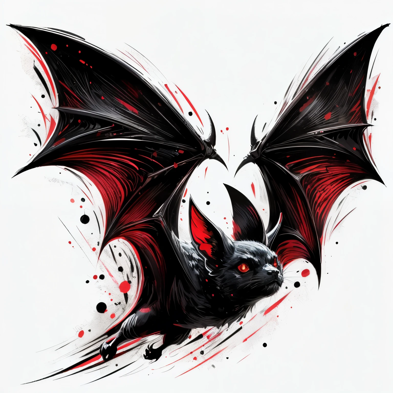 High detail, bat